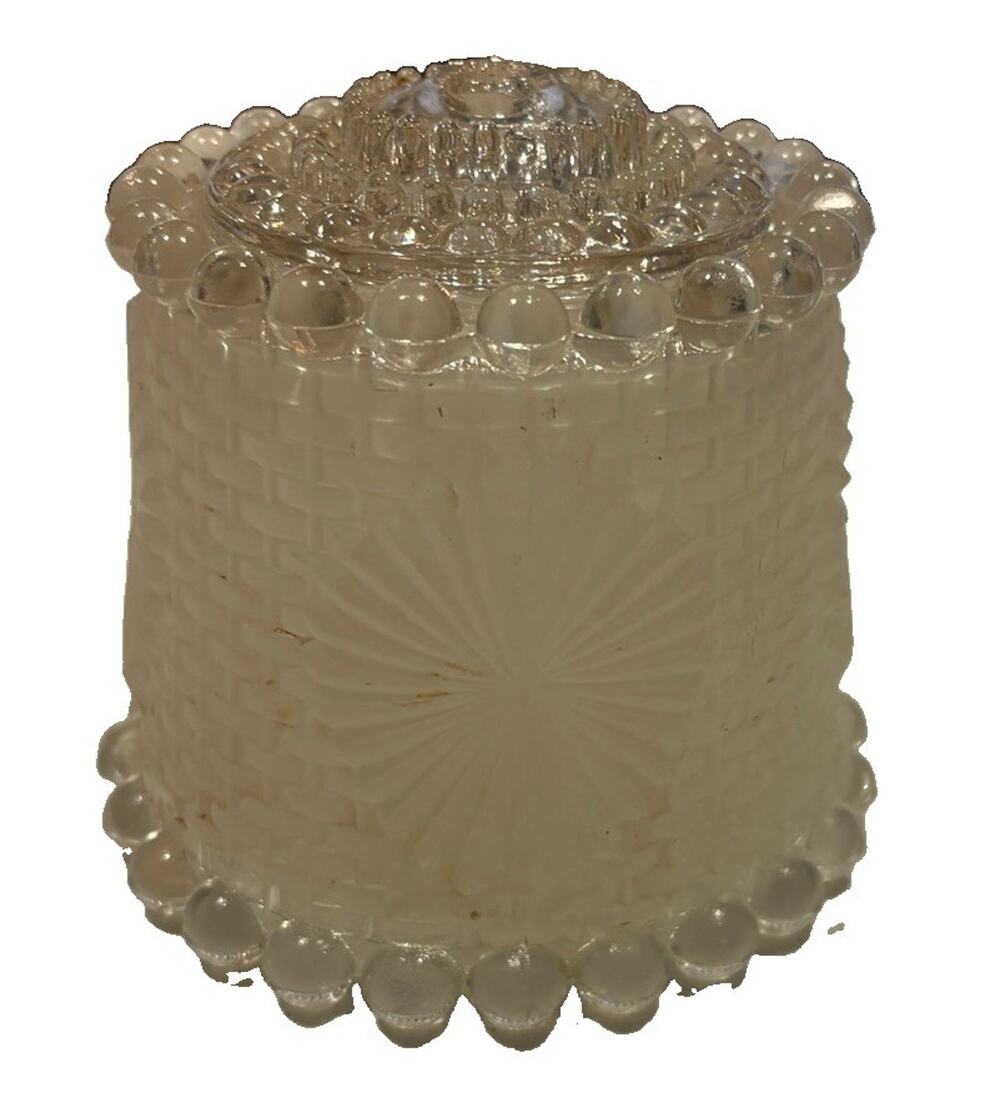 Vintage 1950’s Ship or Railcar Rail Car Glass Lampshade